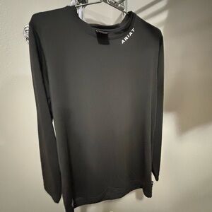 Men’s Large Ariat Dark Gray Long Sleeve Cat 1 Quality Worker Brand Shirt